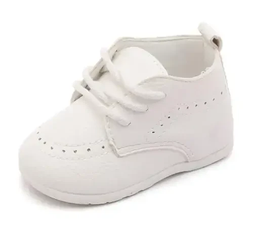 Greceen Infant Baby Boys Girls Leather Loafers Comfort Oxford Dress Wedding Shoes First Walker Outdoor Shoes Crib Shoes - 1
