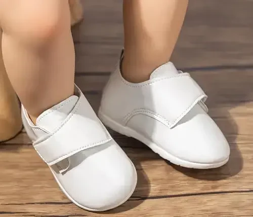 Greceen Infant Baby Boys Girls Leather Loafers Comfort Oxford Dress Wedding Shoes First Walker Outdoor Shoes Crib Shoes - 6