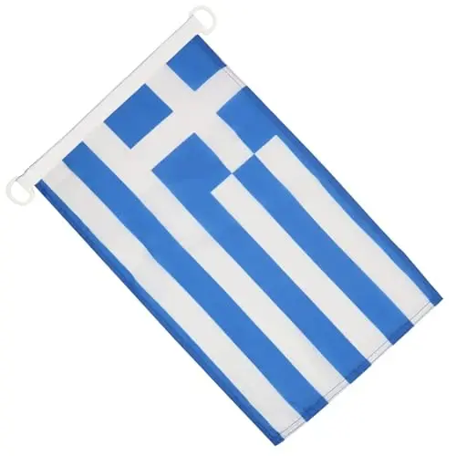 Greece NAUTICAL Flag 18'' x 12'' - Greek flags 30 x 45 cm. - Banner 12x18 in for boat - AZ FLAG - AZ FLAG (1)