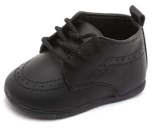 Greceen Infant Baby Boys Girls Leather Loafers Comfort Oxford Dress Wedding Shoes First Walker Outdoor Shoes Crib Shoes 