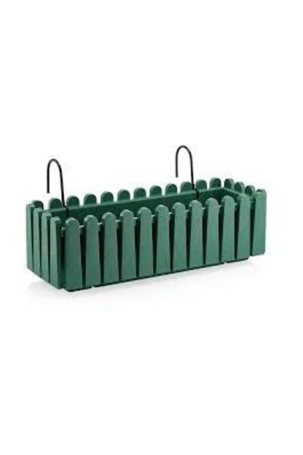 Green 9 L Balcony Rail Planter Hanging - 4