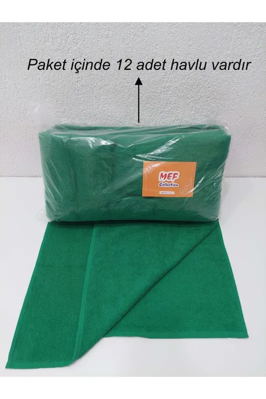 Green Barber Towel Hairdresser Towel 50x90 Cm 12 Pieces - 5