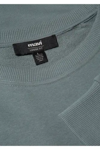 Green crew neck sweatshirt - 6