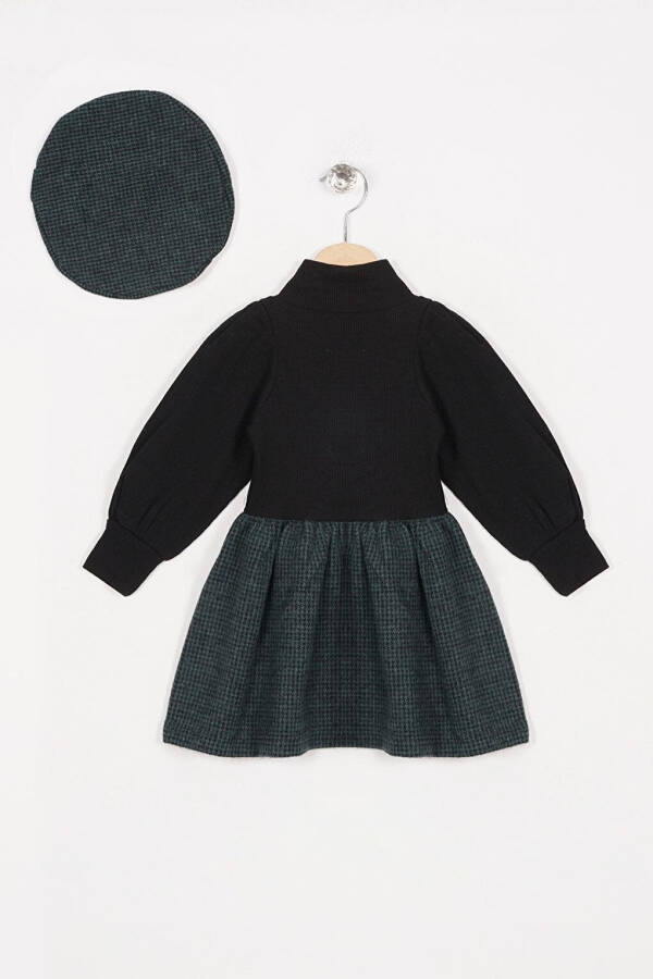 Green Dress with Bear Hat for Girls - 5