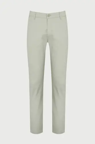 Green Dynamic Fit Straight Cotton Side Pocket Canvas Trouser - 1