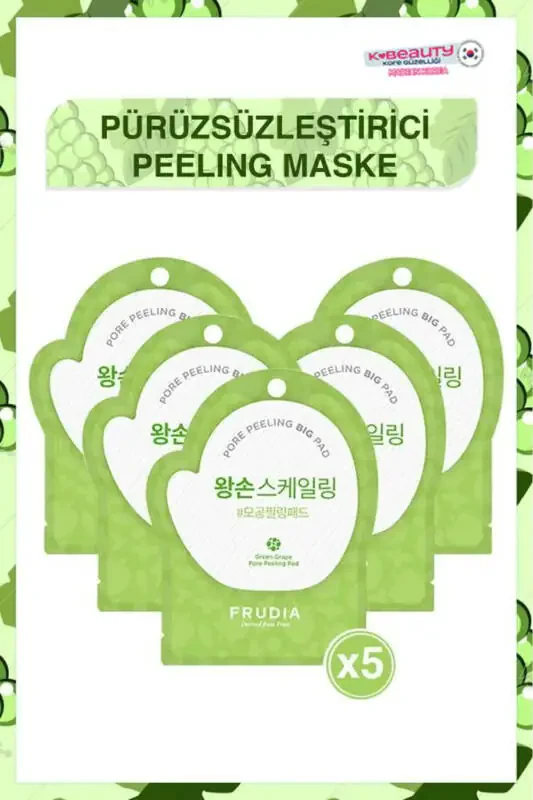 Green Grape Pore Control Pore Peeling Pad 5 Pieces - 1