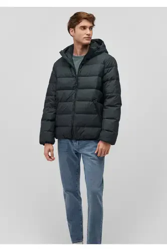 Green Hooded Puffer Jacket 0110193-71539 - MAVI (1)