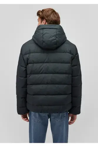 Green Hooded Puffer Jacket 0110193-71539 - 4