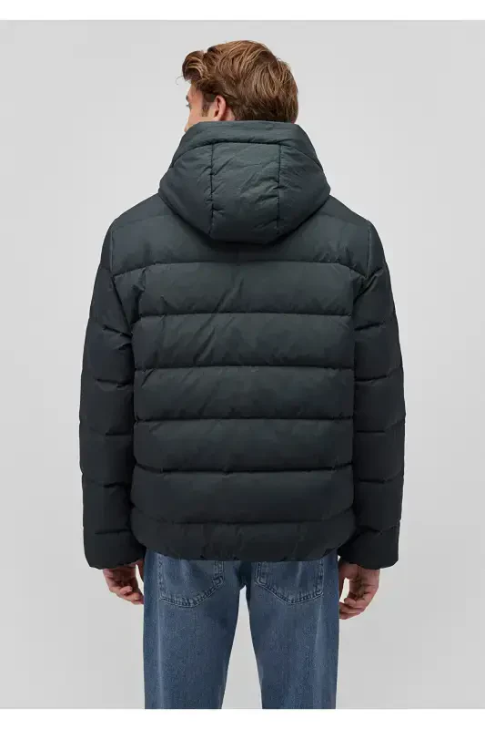 Green Hooded Puffer Jacket 0110193-71539 - 4