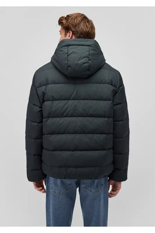 Green Hooded Puffer Jacket 0110193-71539 - 4