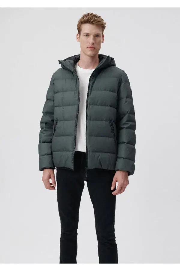 Green Hooded Puffer Jacket (0110193-71598) - 2