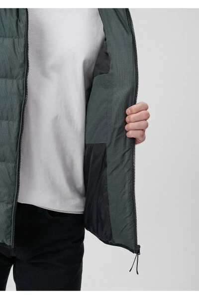 Green Hooded Puffer Jacket (0110193-71598) - 6