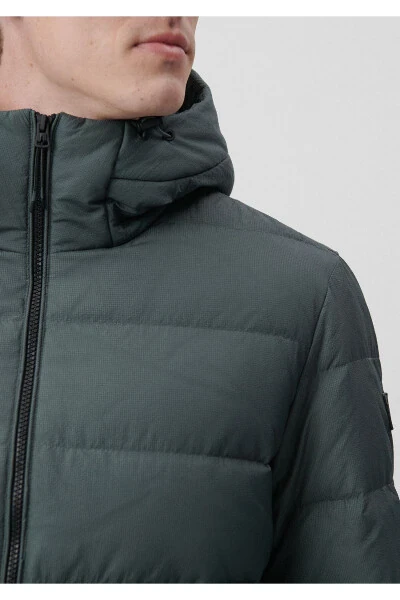 Green Hooded Puffer Jacket (0110193-71598) - 7