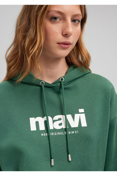 Green Hoodie with Logo Print 168334-71874 - 23