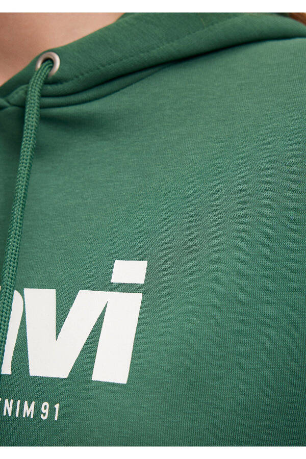 Green Hoodie with Logo Print 168334-71874 - 24