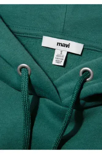 Green Hoodie with Logo Print 168334-71874 - 7