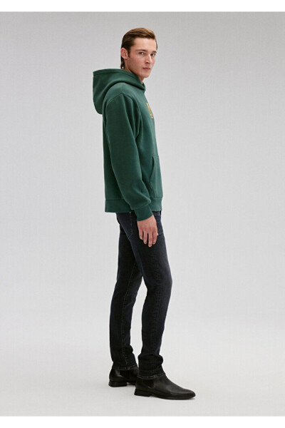 Green Hoodie with MJ Embroidery (0S10131-71538) - 4