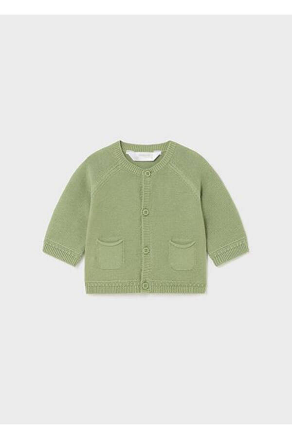 Green Knit Cardigan for Baby Boy 01380-088 - 2