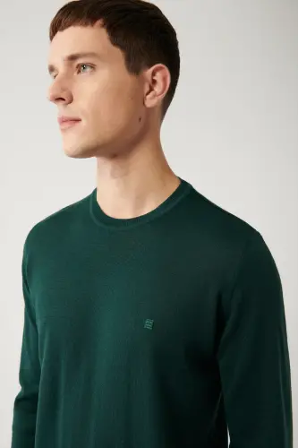 Green Knit Sweater - AVVA (1)