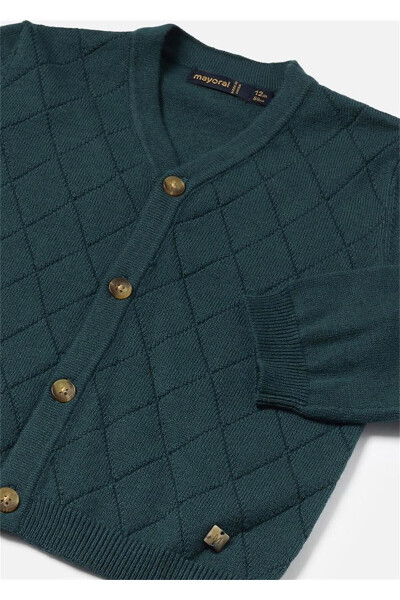 Green Knitted Cardigan for Baby Boy 2318 - 2