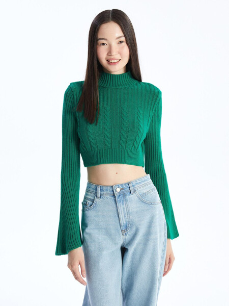 Green Lace Women's Sweater BGT03 - 4