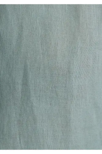 Green Linen Shirt Slim Fit 0211466-70 - 6