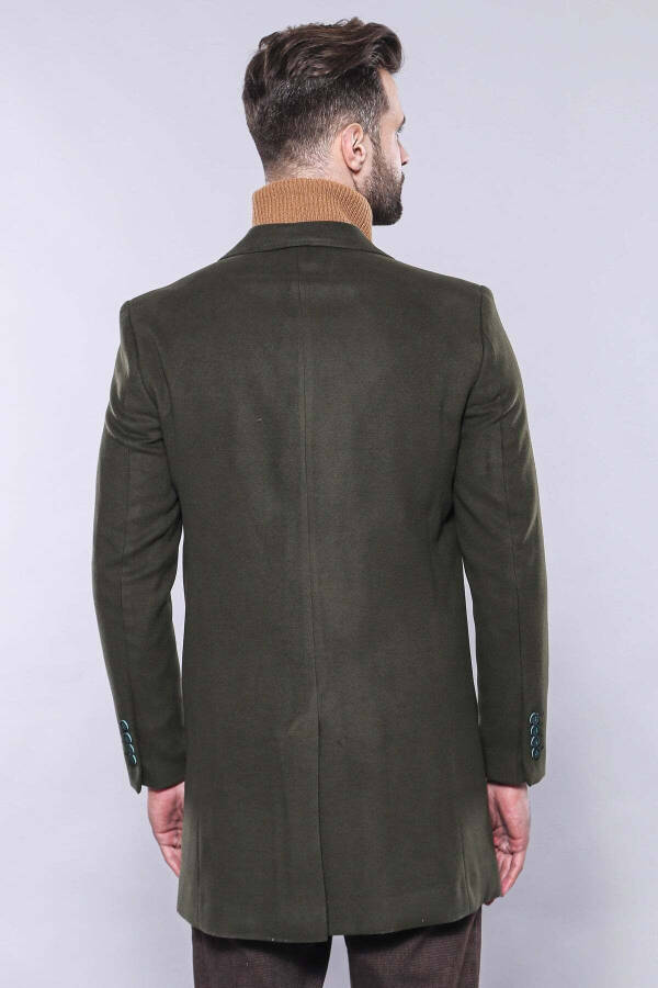 Green Men's Overcoat - 3