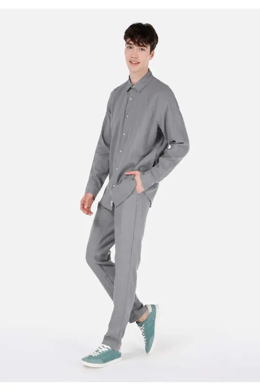 Green men's pants - 3