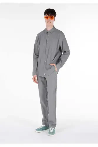 Green men's pants - 1