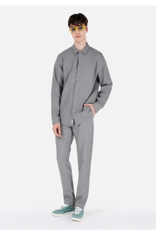 Green men's shirt - 3