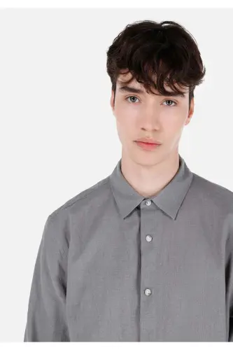 Green men's shirt - 4