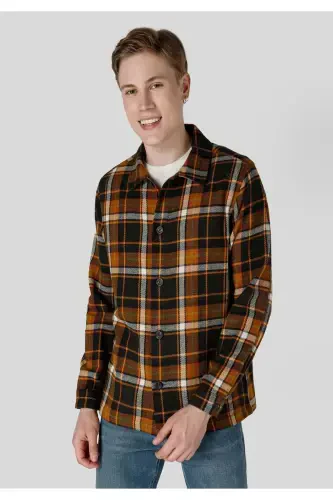 Green men's shirt - 1