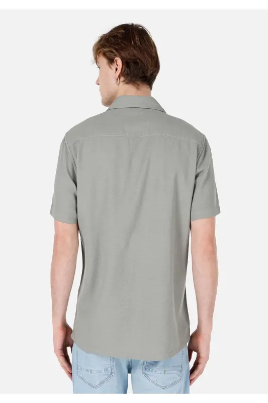 Green Men's Shirt S/S - 2