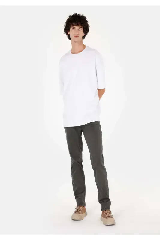 Green men's trousers - 1