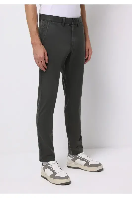 Green men's trousers - 4