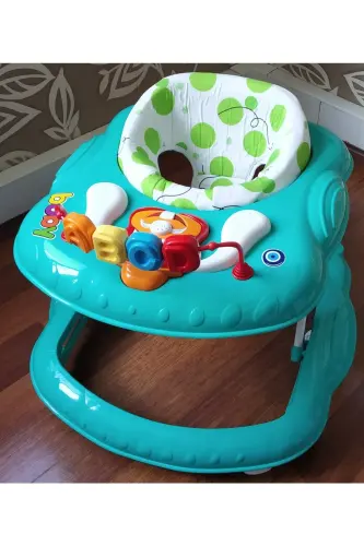 Green Musical Walker Baby Walker TR Seated-GREEN 