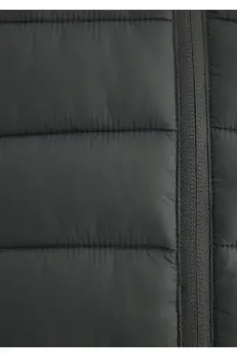 Green puffer jacket with a stand-up collar (0110016-71598) - 7