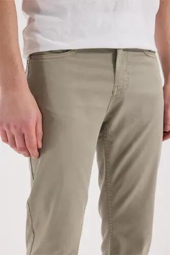 Green Slim Fit 5 Pocket Sports Trousers - 3