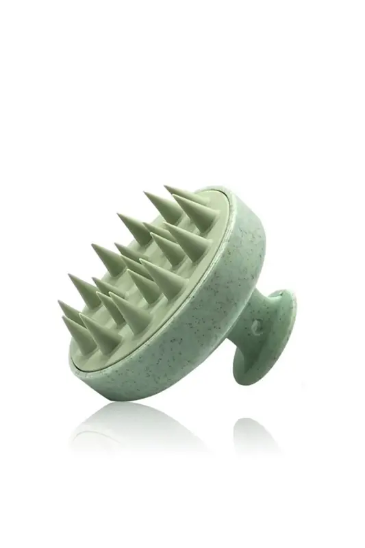Green Soft Silicone Hair Care Massage Comb Shower Hair Scalp Massage Brush-green - MUGGIO