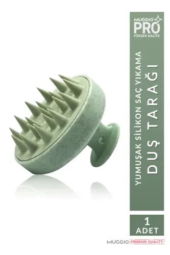 Green Soft Silicone Hair Care Massage Comb Shower Hair Scalp Massage Brush-green - 4