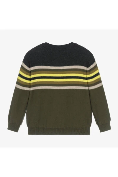 Green Striped Boys Sweater 4351 - MAYORAL (1)