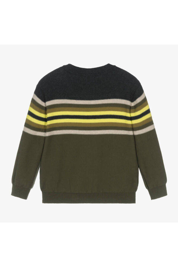 Green Striped Boys Sweater 4351 - 2