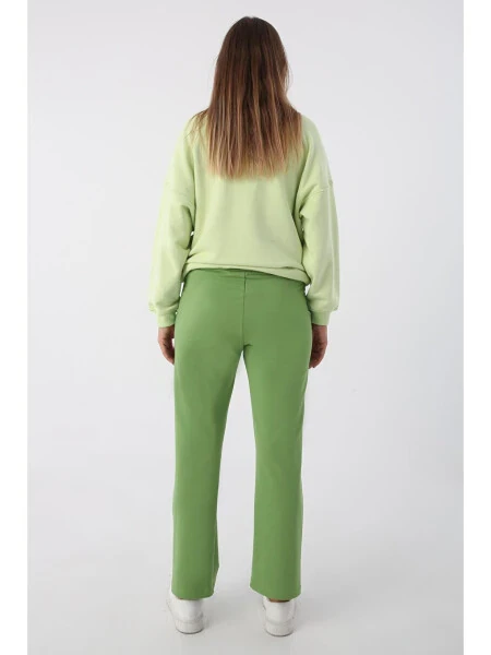 Green Sweatpants with Pockets - Green - 4