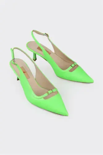 Green Woman's High Heels - ELLE (1)