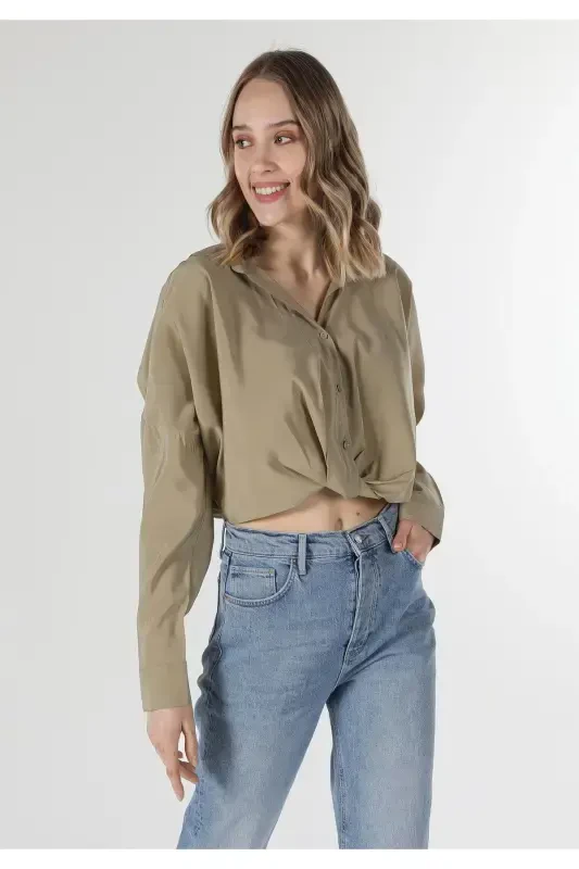 Green Women's Blouse - 4