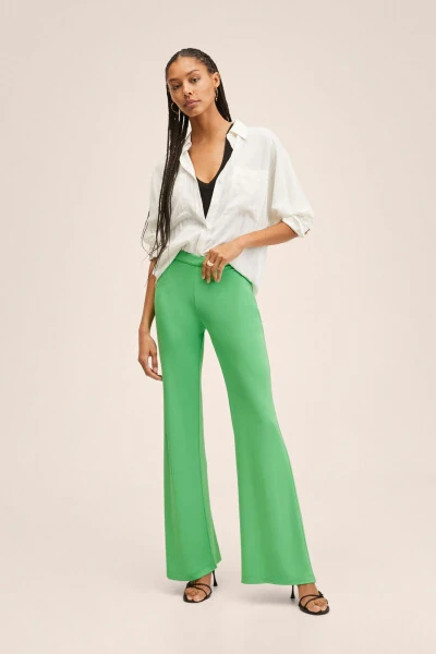 Green Women's Pants 27087747 - 1