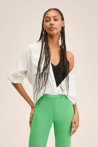 Green Women's Pants 27087747 - 5