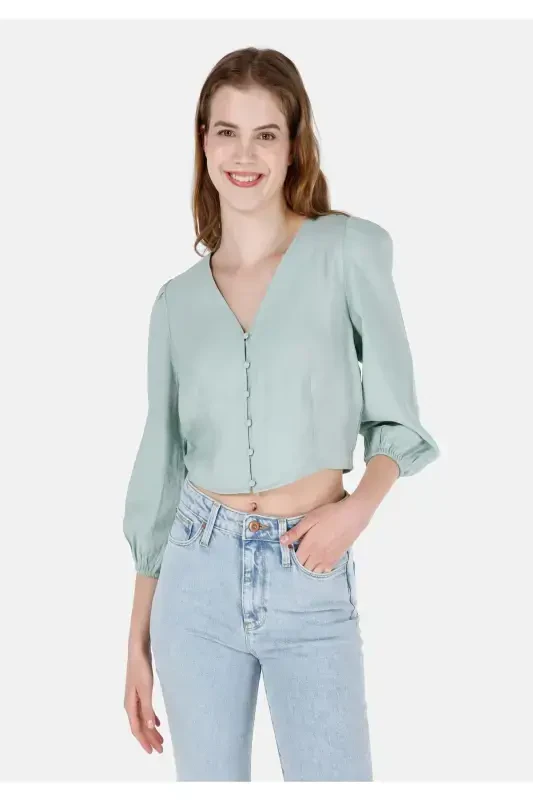 Green women's shirt - COLIN’S