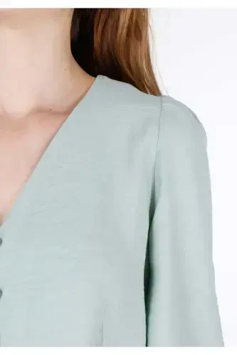 Green women's shirt - 4