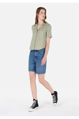 Green women's shirt - 3